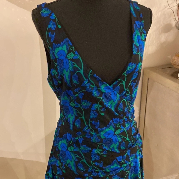 DIANE von Frustenberg 100% silk mesh dress size L - Picture 2 of 9